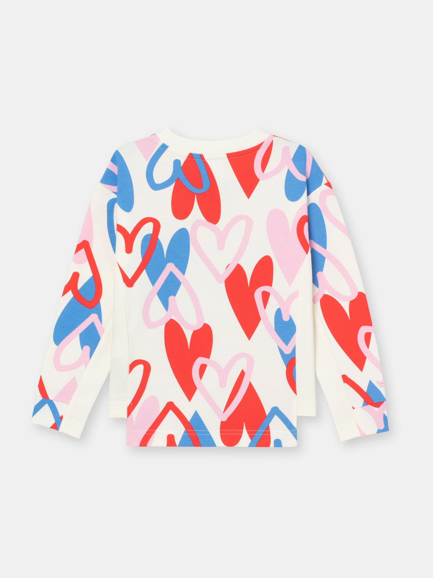 Patterened Long Sleeve Top (in Heart Graffiti) - Multicolor