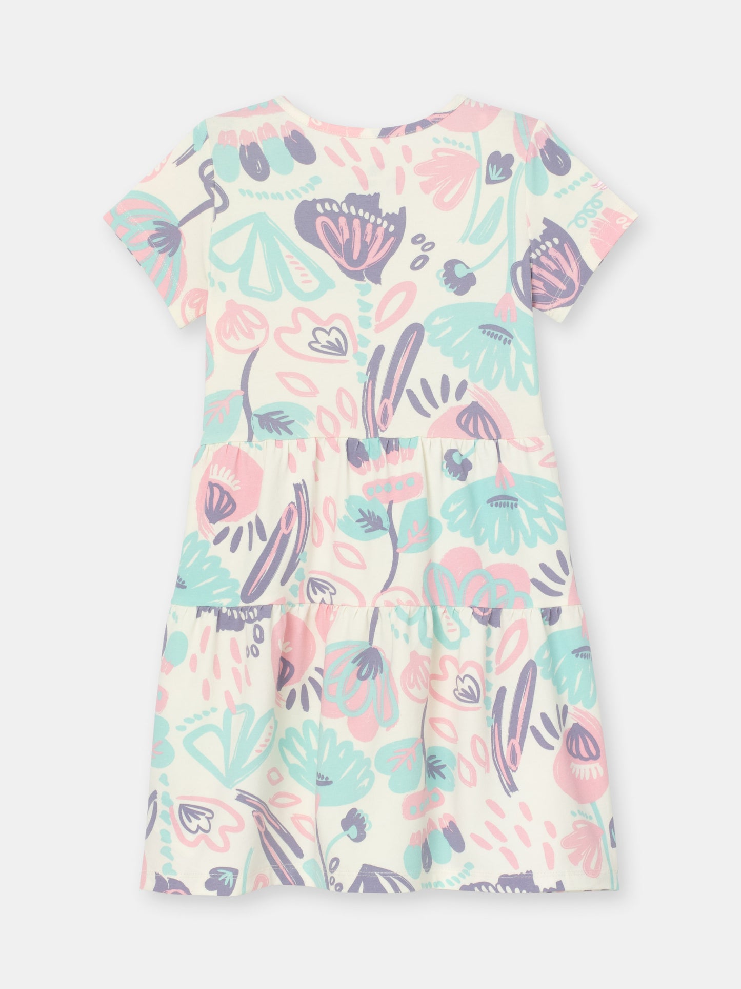 Cherubino "Garden Delight" Watercolor Floral Dress for Girls