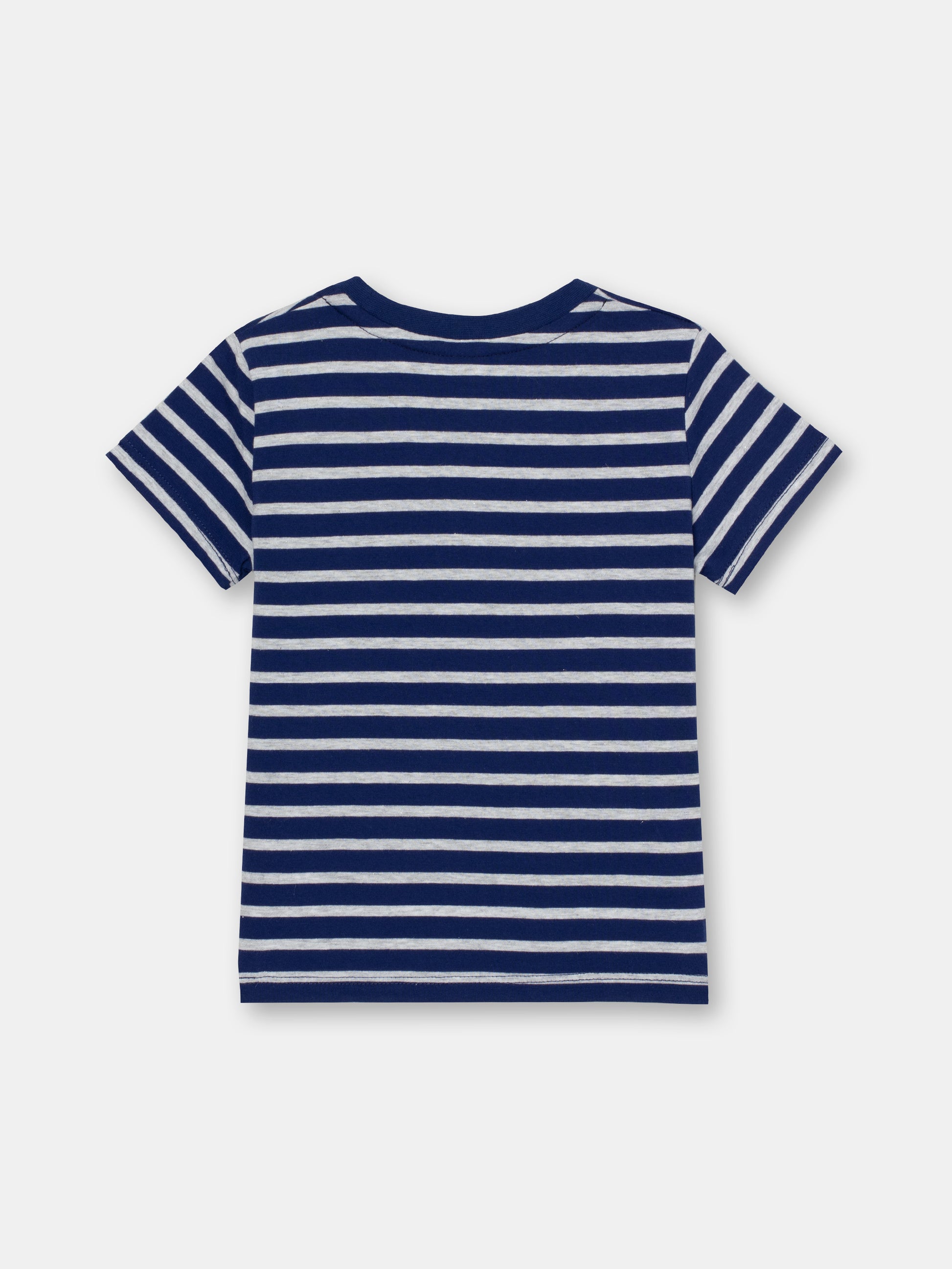 CWKG 62844-41-286 - Cherubino girls dark blue t-shirt with glitter kitten print - back